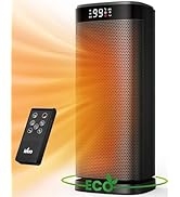 iDOO Space Heaters for Indoor Use, Portable Heater with Thermostat, 1-24H Timer, Eco and Fan Mode...