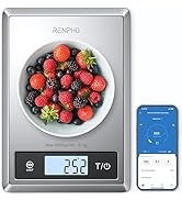 RENPHO Smart Food Scale, Digital Kitchen Scale for Food Ounces and Grams, Coffee Weight Scale wit...