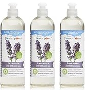 Natural Flower Power - Natural Dish Soap, Lavender, Scented with Pure Essential Oils, Effectively...