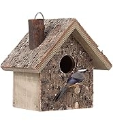 Wood Bird Houses Hanging Blue Bird Box House Bird Resting Place Cedar Wren and Chickadee Wren Hom...