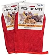 CleanAide Hair Magnet Pet Fur Removal and Lint Debris Cleanup Pick it up Mitt, Red, Pack of 2