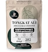 Jungle Powders Tongkat Ali for Men 200:1 Extract, 282 Servings - 5 Ounces of Eurycoma Longifolia ...