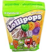 Xyloburst Sugar-Free Xylitol Candy Lollipops Suckers Made With Natural Flavors and Natural Colors...