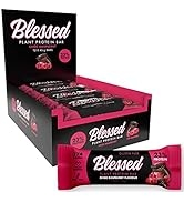 Blessed Vegan Protein Bars - Plant Based Protein Bars Low Calorie High Protein Meal Replacement B...