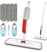 Microfiber Spray Mop for Hardwood Floor Cleaning - MANGOTIME Floor Mop Dry Wet Dust Mop with 2 Re...