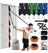 WeluvFit Resistance Bands for Working Out, Workout Equipment with Door Anchor Strap for Home Gym ...