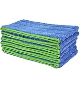 CleanAide All Purpose Mega Microfiber Mop Pads for 24 Inch Plate 6 Pack