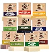 Dr. Squatch Men's Bar Soap Gift Set (10 Bars) – Men's Natural Bar Soap - Pine Tar Soap, Bay Rum S...