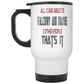 14 Oz White Travel Mug