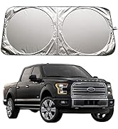 XHRING Windshield Sun Shade for Ford F150 F-150 F250 F350 F450 1996-2023 Raptor Expedition 1997-2...