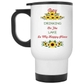 14 Oz White Travel Mug