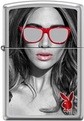 High Polish Chrome - Lady With Red Shades and Logo