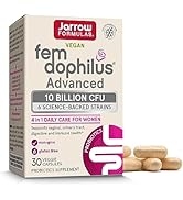 Jarrow Formulas Fem-Dophilus Advanced Probiotics 10 Billion CFU with 6 Science-Backed Strains, Di...