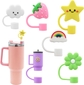 6Pcs Straw Cover Colorful