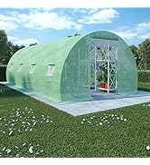 GOLINPEILO Large Walk-in Plant Greenhouse, Upgraded Portable Green House Gardening Plant Hot Outd...