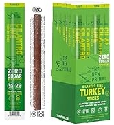 The New Primal Cilantro Lime Turkey Stick - (20 Count) 1 oz Meat Stick - All-Natural Turkey Snack...