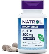 Natrol 5-HTP 200mg, Dietary Supplement Helps Support a Balanced Mood, 60 Time Release Tablets, 60...