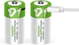 2* D battery