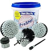 ProSMF Drill Brush Set Car Detailing - Scrub Brush for Drill - Power Scrubber Drill Brush Attachm...