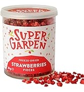 Super Garden Freeze Dried Strawberry Pieces - Flavourful, Nutritious Freeze Dried Strawberry Piec...