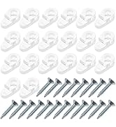 Cabilock 20pcs Glass Retainer Clips Kit Closet Cabinet Panel Clips Plastic Door Window Mirror Cli...