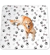 GREEN LIFESTYLE Washable Underpads - Large Pee Pads for Dogs, Machine Washable Reusable Puppy Pad...