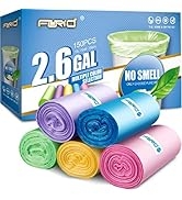 Small Trash Bag, 2.6 Gallon Garbage Bags FORID Bathroom Trash can Liners for Bedroom Home Kitchen...