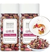 DOZO Dried Wild Peach Blossom Flowers Tea180g (90g*2) 6.3oz Dried Peach Blossom Bud Herbal Tea 10...