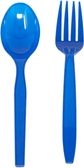 Blue Spoon and Fork Set (50 Each)