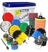 ProSMF Drill Brush Attachment Set - Ultimate All Purpose Cleaning - Drill Brush Kit Car Detailing...