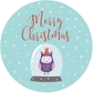 Owl in Snow Globe Labels