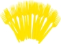 Yellow Plastic Forks (24 Pack)