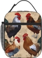 Rooster And Chicken Print