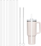 6pcs clear plastic straws for Stanley