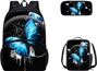 Black Blue Butterfly