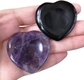 Black Obsidian w Amethyst