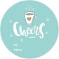 Cheers Coffee Hot Chocolate Mug to from Labels