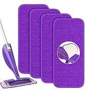 Reusable Mop Pads Compatible with Swiffer Wet Jet Mop - Wet Pads Refills Wet Dry Mopping Cloths M...