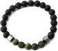 Stretch Bracelet: Green Agate