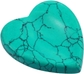 #4 Heart Shaped, Green Howlite Turquoise