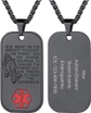 04--Dog Tag-Praying hands (black)