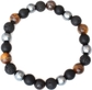 Stretch Bracelet: Tigers Eye and Hematite