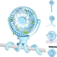 Blue Baby Fan with LED Light