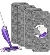 Reusable Mop Pads Compatible with Swiffer Wet Jet Mop - Wet Pads Refills Wet Dry Mopping Cloths M...