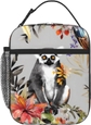 Animals Lemur Flowers Pattern