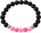 Stretch Bracelet: Frosted Pink Agate