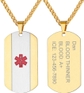 09--Dog Tag-Vertical stripes (gold)