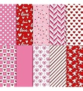 Whaline 100 Sheets Valentine's Day Tissue Paper Pink Red Heart Cupid Pattern Gift Wrapping Paper ...