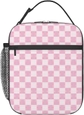 Abstract Geometric Pink Checkered