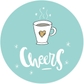 Cheers Coffee Hot Chocolate Mug Labels